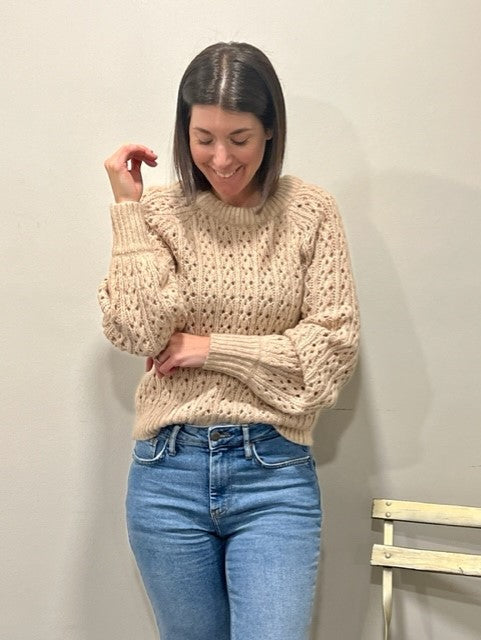 Beige knit