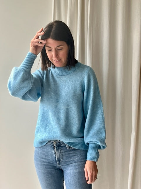 Light blue knit