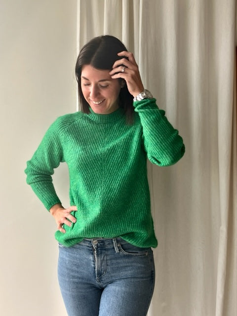 Dark green knit