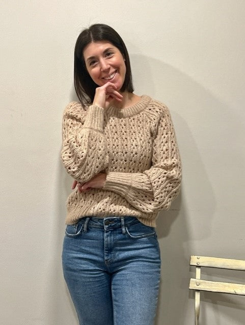 Beige knit