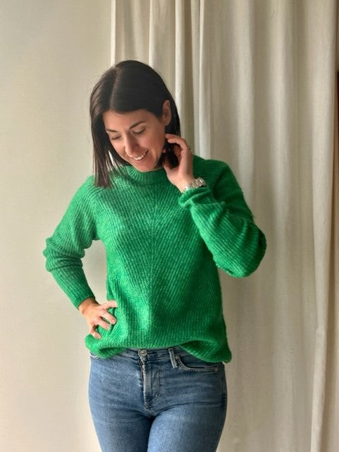 Dark green knit